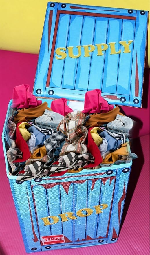 TidyFriend Fabric LootBox Big Collapsible Box 18x14x14 Stackable Supply Bin Durable Space Saving Organizer in Bright Colors - View 2 of 8
