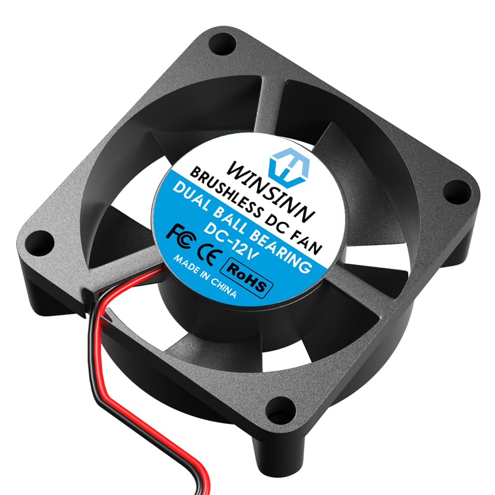 WINSINN WINSINN 30mm 12V Fan Pack of 2 for 3D Printers Brushless Cooling Dual Ball Bearing 3010 Micro Fans - View 4 of 5