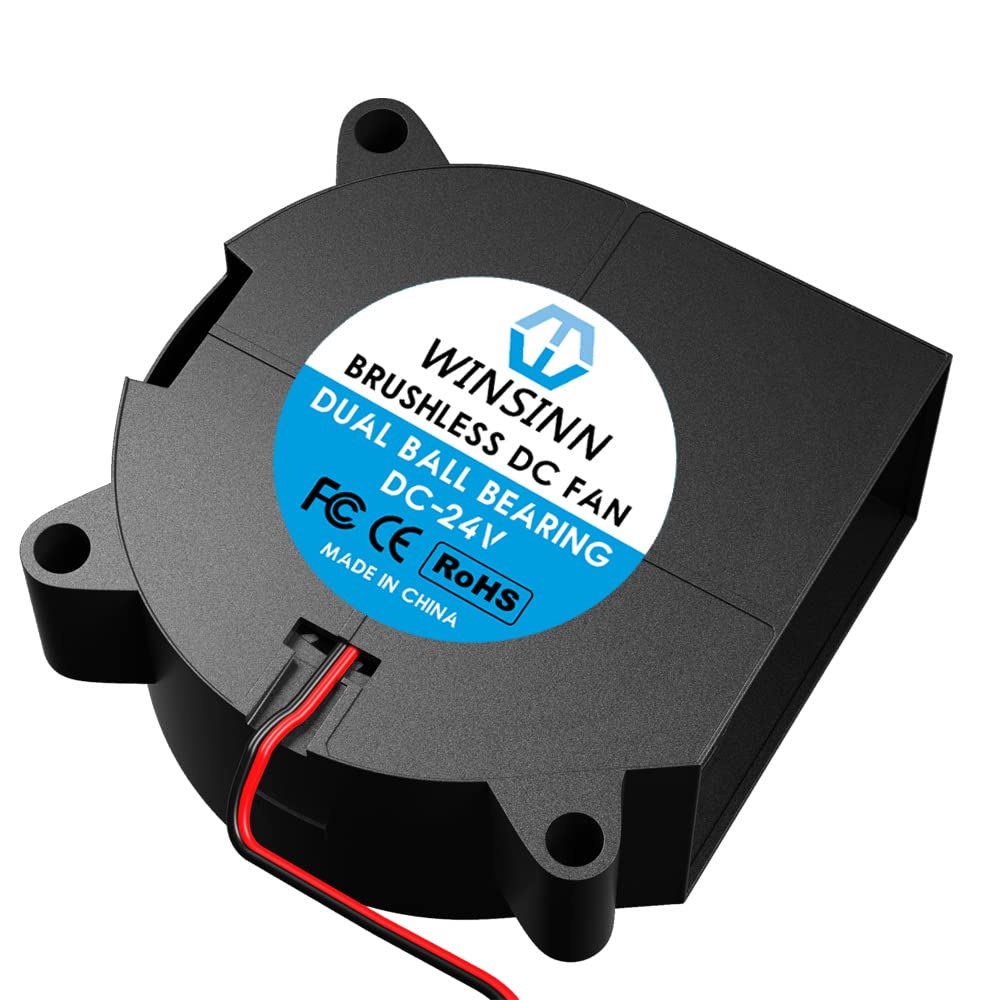 WINSINN 40mm Blower Fan 24V Pack of 2 for 3D Printers Brushless Cooling Dual Ball Bearing 4020 Micro Fans - View 4 of 4