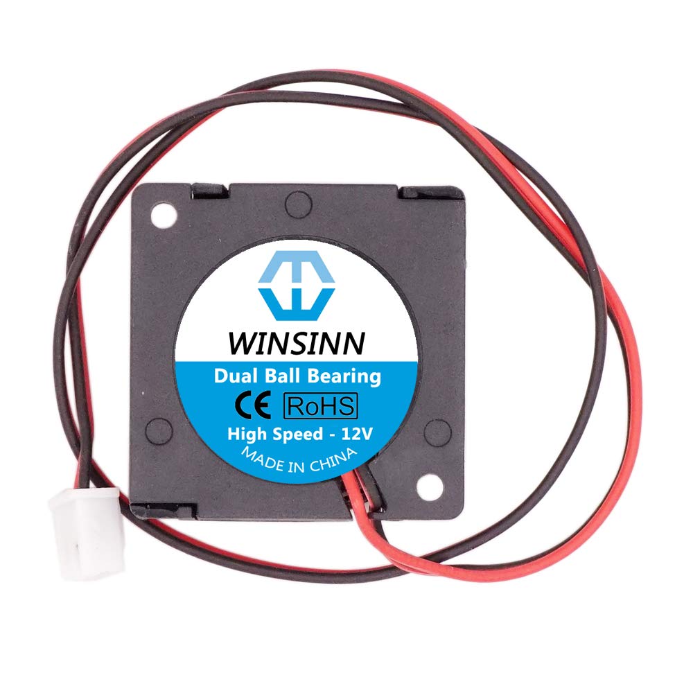 WINSINN WINSINN Dual Ball Bearings 30mm Blower Fan Brushless Cooling 12V Pack of 2 Pcs High Performance 3010 30mm x 10mm - View 2 of 4