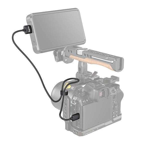 SMALLRIG SMALLRIG C to A Cable, Ultra Thin Cable 55cm/1.8Ft, Super Flexible Slim High Speed 4K 60Hz HDR 2.0, Fits for Sony HDR-XR50, for Nikon Z6 Z7 for Canon EOS RP, EOS R - 3041 - View 4 of 9