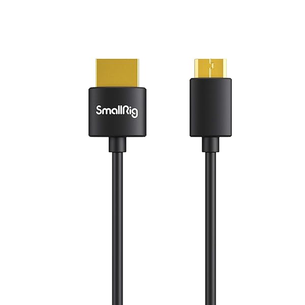 SMALLRIG SMALLRIG C to A Cable, Ultra Thin Cable 55cm/1.8Ft, Super Flexible Slim High Speed 4K 60Hz HDR 2.0, Fits for Sony HDR-XR50, for Nikon Z6 Z7 for Canon EOS RP, EOS R - 3041 - View 9 of 9