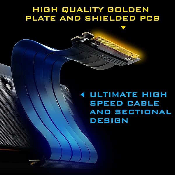 EZDIY-FAB EZDIY-FAB Vertical Graphics Card Holder Bracket with ARGB LED GPU Mount and PCIE3.0 Riser Cable Black - View 5 of 8