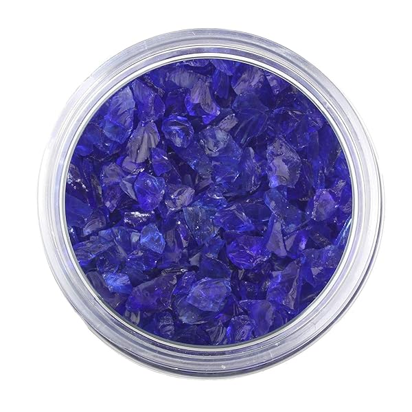 ZenQ ZenQ Royal Blue Crushed Glass for Crafts and Resin Art 1.5 lbs Perfect for Creative Projects - View 4 of 4