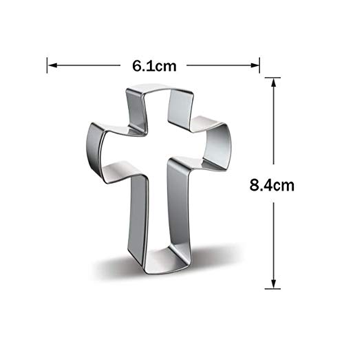 Aeyistry Aeyistry 2 Pcs Easter Cookie Molds Set Stainless Steel Cross Cutters for Baking - View 5 of 6