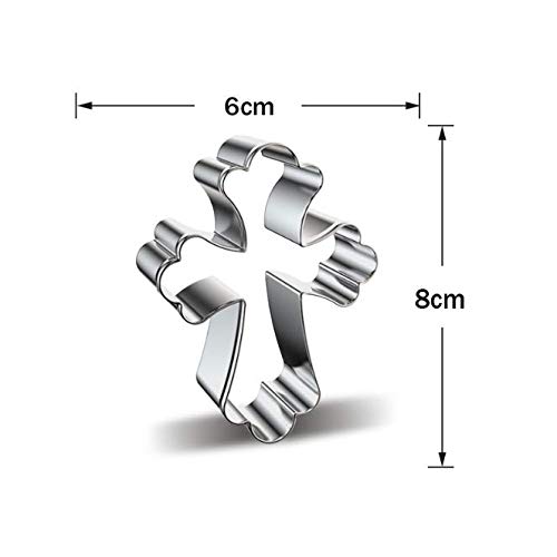 Aeyistry Aeyistry 2 Pcs Easter Cookie Molds Set Stainless Steel Cross Cutters for Baking - View 6 of 6