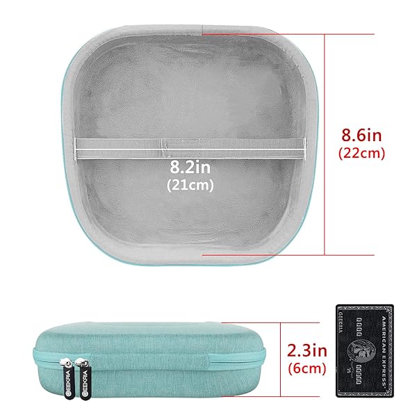 GEEKRIA Geekria Shield Headphones Case for AirPods Max Hard Shell Travel Bag with Cable Storage Green - View 6 of 8