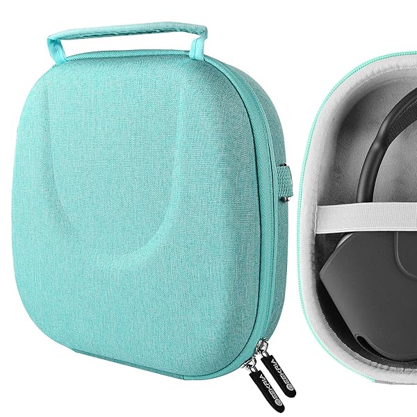 GEEKRIA Geekria Shield Headphones Case for AirPods Max Hard Shell Travel Bag with Cable Storage Green - View 3 of 8