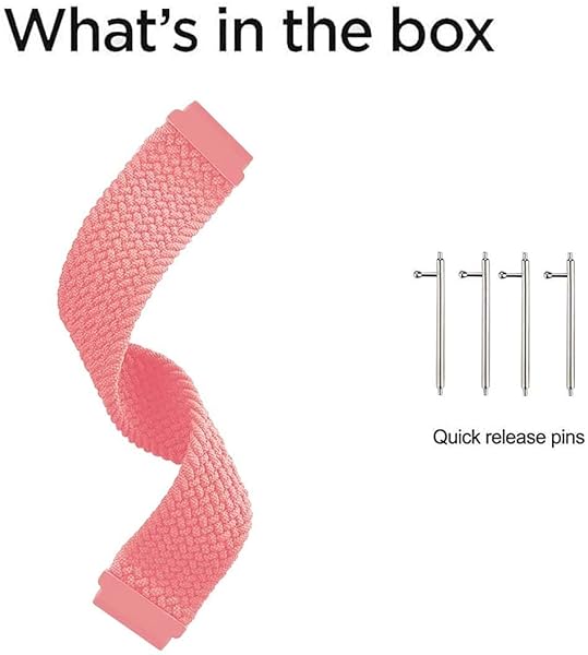 Minggo Minggo Solo Loop Braided Band for Samsung Galaxy Watch 6 5 4 40mm 44mm Elastic Woven Strap for Galaxy Watch Active 2 3 41mm Watch 5 Pro 45mm - View 6 of 9