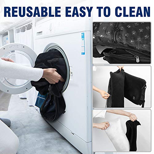 BCOCHAO Dog Car Seat Pet Booster Seat for Safe Comfortable Travel Easy to Clean Off White - View 6 of 7