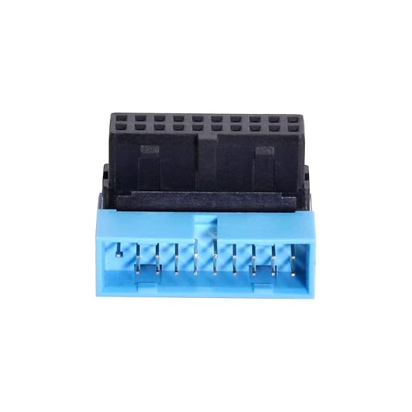 cablecc Cablecc USB 3.0 20pin Male to Female Down Angled Extension Adapter for Motherboard Mainboard - View 5 of 8