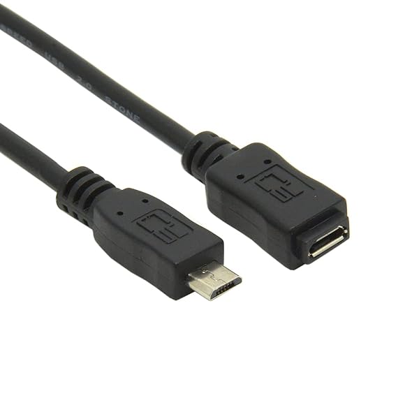 Cablecc 5ft Full Pin Micro USB 2.0 Type 5Pin Male to Female Cable for Tablet Phone OTG Extension 150cm