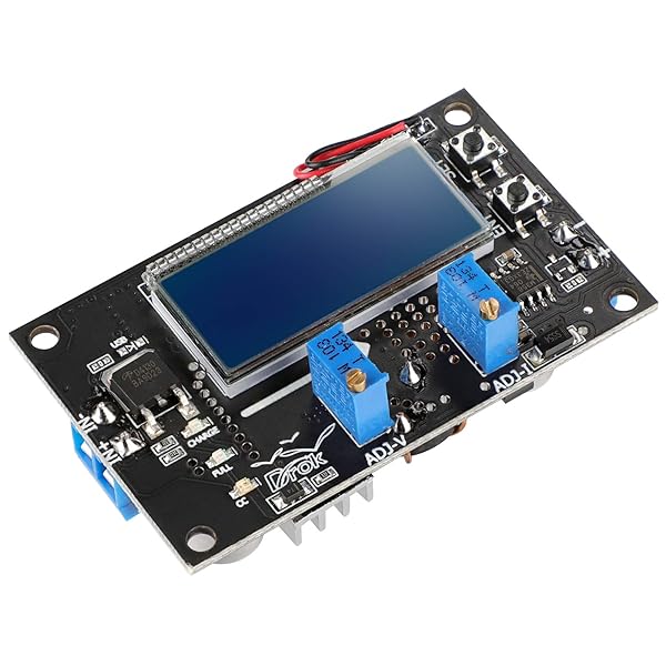 DROK DROK Voltage Boost Converter DC 6-30V to 5V 7-32V 12V 24V 5A Adjustable Regulator with LCD Display Power Supply Module Circuit Board - View 9 of 9
