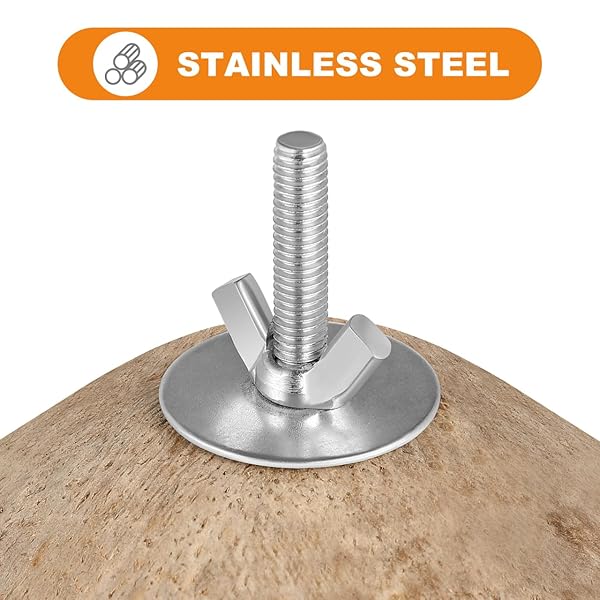 balacoo Coconut Shell Bird Nest Natural Warm House Hut for Parrots and Parakeets Ideal Pet Cage Accessory - View 5 of 10