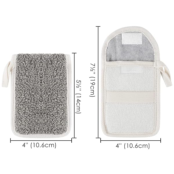 Linkidea Linkidea 3 Pack Soap Saver Pouch Flax Exfoliating Soap Bag Body Scrubber for Bath Shower Hanging Rope Bags - View 6 of 7