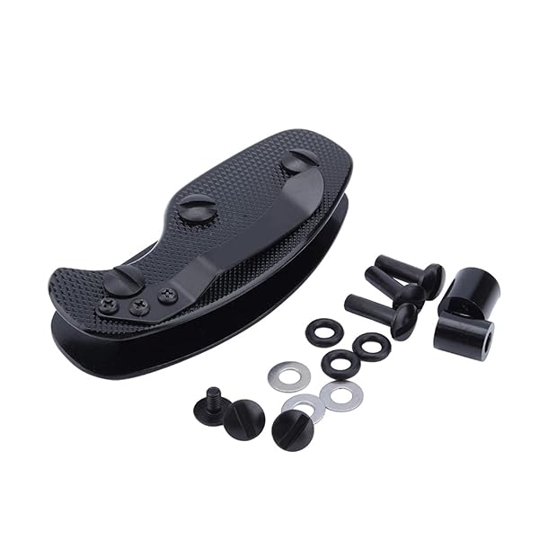 DAUERHAFT DAUERHAFT Smart Key Ring Black Sturdy EDC Key Organizer Clip Aluminum Anti Scratch Key Holder for Pocket Tool Key Organization