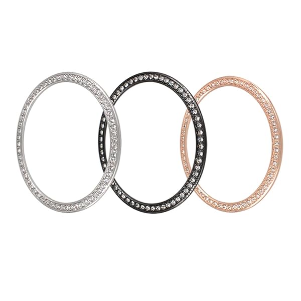 Hemobllo Hemobllo Bezel Ring for Samsung 46mm Metal Protective Case with Bling Diamond Anti-Scratch Frame Accessories Black - View 9 of 11