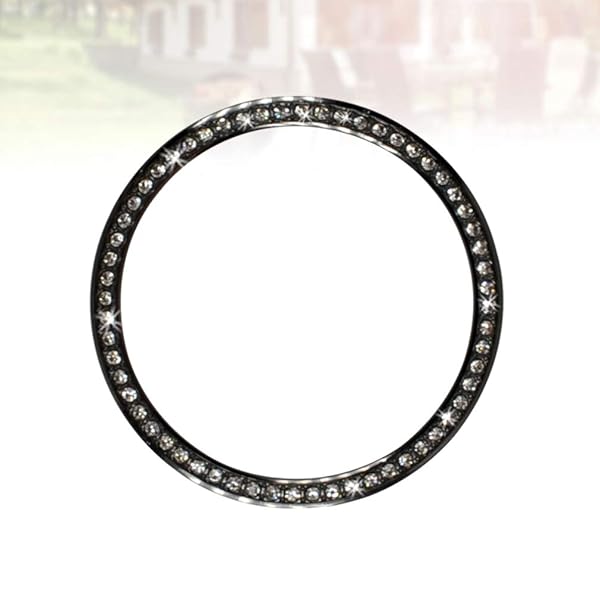 Hemobllo Hemobllo Bezel Ring for Samsung 46mm Metal Protective Case with Bling Diamond Anti-Scratch Frame Accessories Black - View 11 of 11