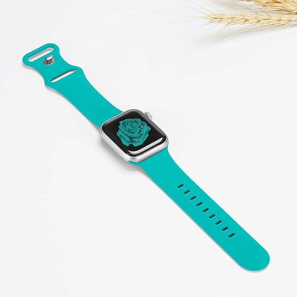 Bandiction Bandiction Soft Silicone Sport Bands for Apple Watch Series 3 5 6 7 8 9 10 SE 42mm 44mm 45mm 46mm 49mm Replacement Strap - View 4 of 6