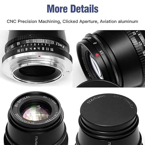 TTARTISAN TTArtisan 35mm F1.4 Manual Focus Lens for Nikon Z Mount Cameras Z5 Z6 Z7 Z6II Z7II ZFC Z30 Z50 Z9 Black - View 3 of 10