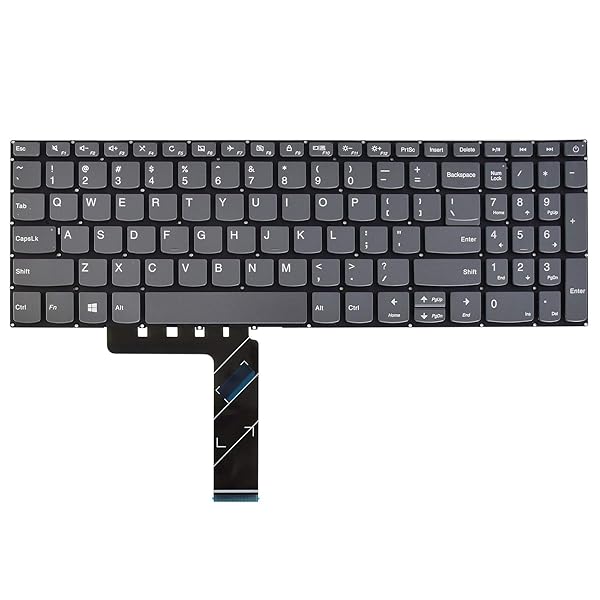 SUNMALL SUNMALL Replacement Keyboard for Lenovo V145 V320 IdeaPad 130 320 US Layout Grey No Frame - View 3 of 8