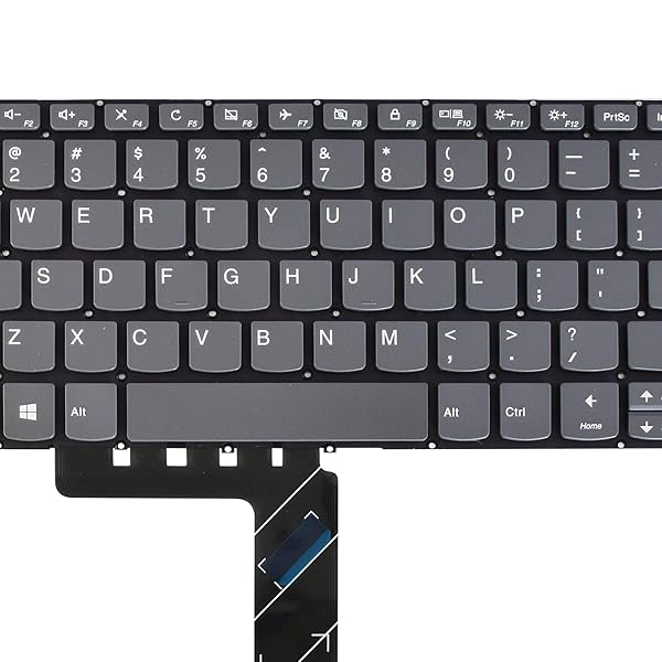SUNMALL SUNMALL Replacement Keyboard for Lenovo V145 V320 IdeaPad 130 320 US Layout Grey No Frame - View 6 of 8