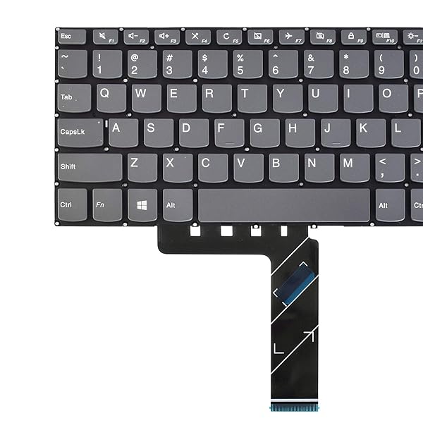SUNMALL SUNMALL Replacement Keyboard for Lenovo V145 V320 IdeaPad 130 320 US Layout Grey No Frame - View 7 of 8