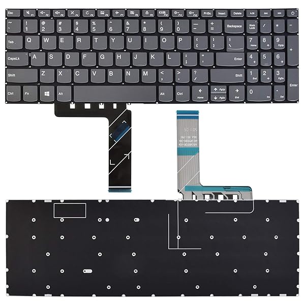 SUNMALL SUNMALL Replacement Keyboard for Lenovo V145 V320 IdeaPad 130 320 US Layout Grey No Frame - View 2 of 8