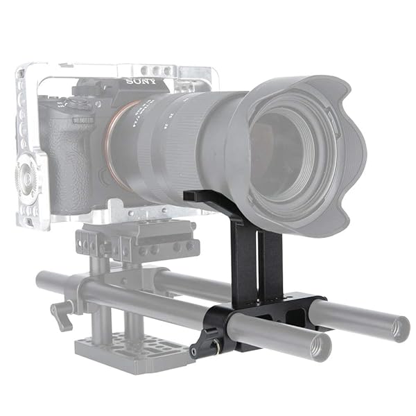 NICEYRIG Buy NICEYRIG 15mm Lens Support Bracket - Dual Rod Clamp for 50mm-140mm Lenses | Model 2784 - View 3 of 8