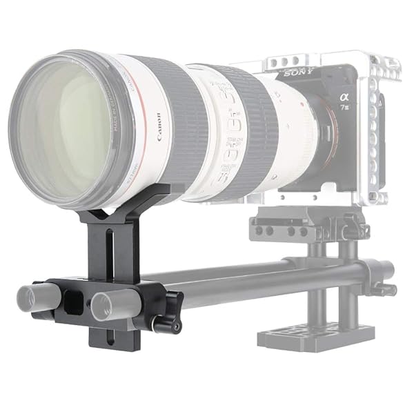 NICEYRIG Buy NICEYRIG 15mm Lens Support Bracket - Dual Rod Clamp for 50mm-140mm Lenses | Model 2784 - View 7 of 8