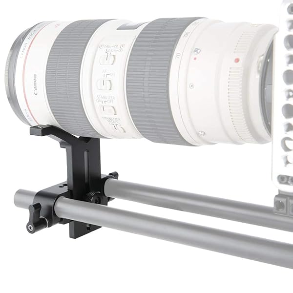 NICEYRIG Buy NICEYRIG 15mm Lens Support Bracket - Dual Rod Clamp for 50mm-140mm Lenses | Model 2784 - View 8 of 8