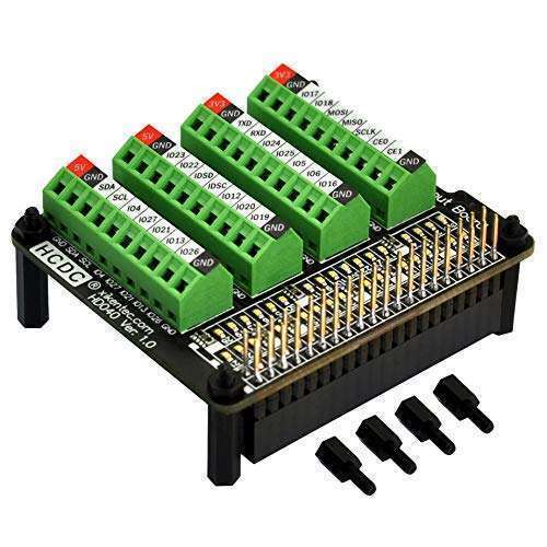 HCDC Upgrade Your Raspberry Pi with HCDC GPIO Status LED & Terminal Block HAT for A+, B+, 2B, 3B, 4B Models - View 4 of 10