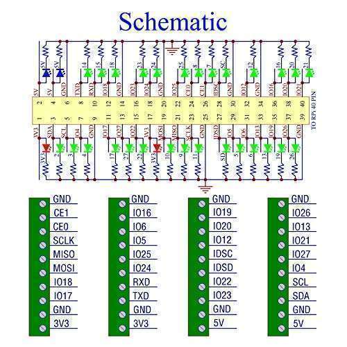 HCDC Upgrade Your Raspberry Pi with HCDC GPIO Status LED & Terminal Block HAT for A+, B+, 2B, 3B, 4B Models - View 7 of 10