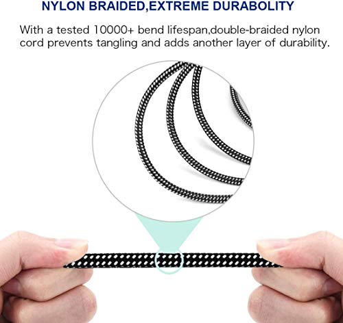 KINXIYU KINXIYU XLR Female to 1/4 Inch TRS Cables 3FT 2Pack Nylon Braided Balanced Mic Cord with Pure Copper Conductors - View 4 of 8