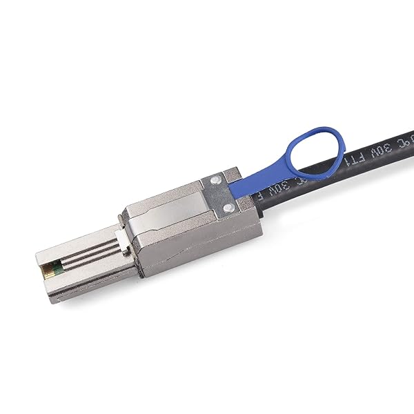 10Gtek QSFP to SFF-8088 DDR Hybrid Mini SAS Cable 1.5m for NetApp DS4243 DS4246 DS2246 External Copper 100-Ohm High Performance - View 7 of 8