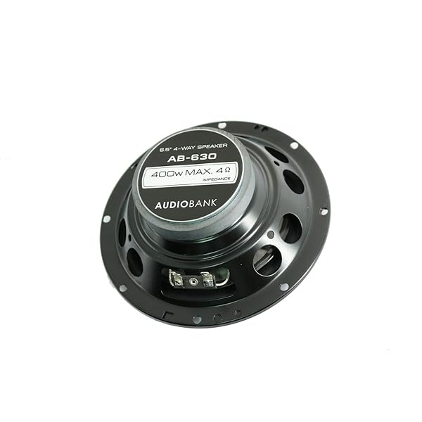 Audiobank Audiobank AB-630 800 Watts 6.5-Inch 4-Way Car Audio Coaxial Speakers with 65-20000 Hz Frequency Response and 2x15 Piezo Tweeter - View 7 of 9
