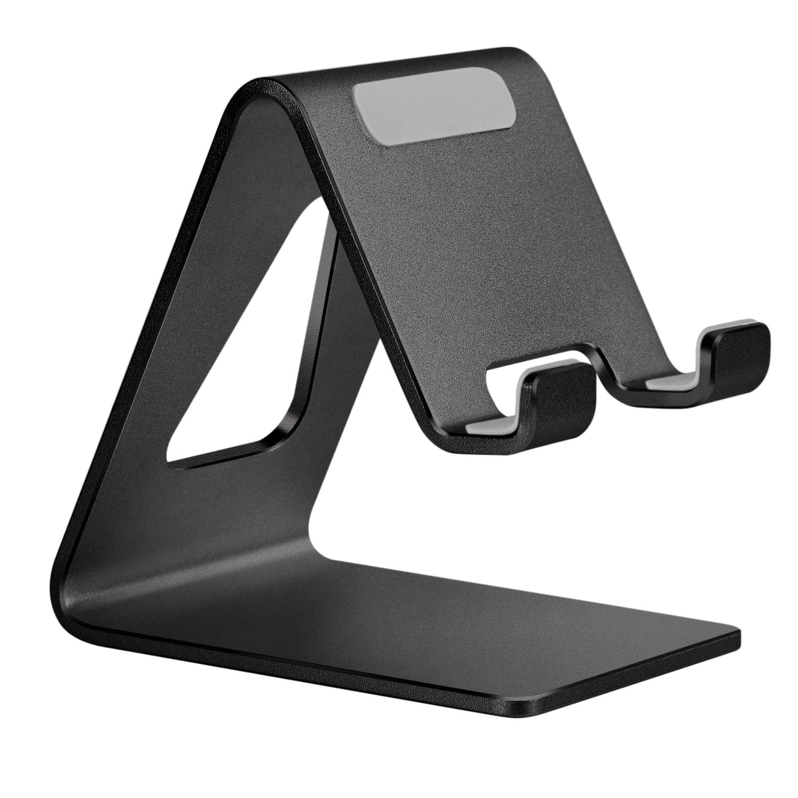 Aoviho Aoviho Aluminum Cell Phone Stand for Desk Compatible with iPhone 15 14 13 12 Pro Mini Samsung Galaxy S21 Ultra All Smartphones Black