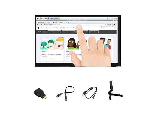 Ingcool Ingcool 7-Inch HDMI LCD Touch Screen 1024x600 for Raspberry Pi & PC - Windows Compatible Display Module