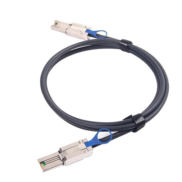 10Gtek 10Gtek SFF-8088 to SFF-8088 Mini SAS HD Cable 1.5m 3G 6Gbps SAS2.0 Hybrid Cable for RAID DAS Servers 100Ohm - View 5 of 5