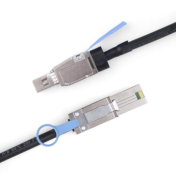 10Gtek 10Gtek SFF-8644 to SFF-8088 Mini SAS Cable 6Gbps 0.5m for RAID Server Data Center 100-Ohm High Speed Connection - View 3 of 8