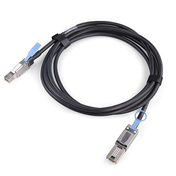 10Gtek 10Gtek SFF-8644 to SFF-8088 Mini SAS Cable 6Gbps 0.5m for RAID Server Data Center 100-Ohm High Speed Connection - View 7 of 8