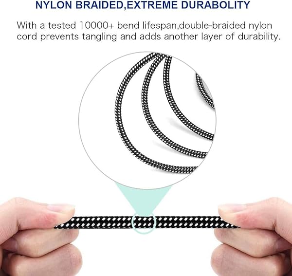 KINXIYU KINXIYU XLR Cable 3 FT 2 Pack Microphone Cable 3 Pin Nylon Braided Balanced XLR Male to Female Heavy Duty Mic Patch Cords - View 4 of 8