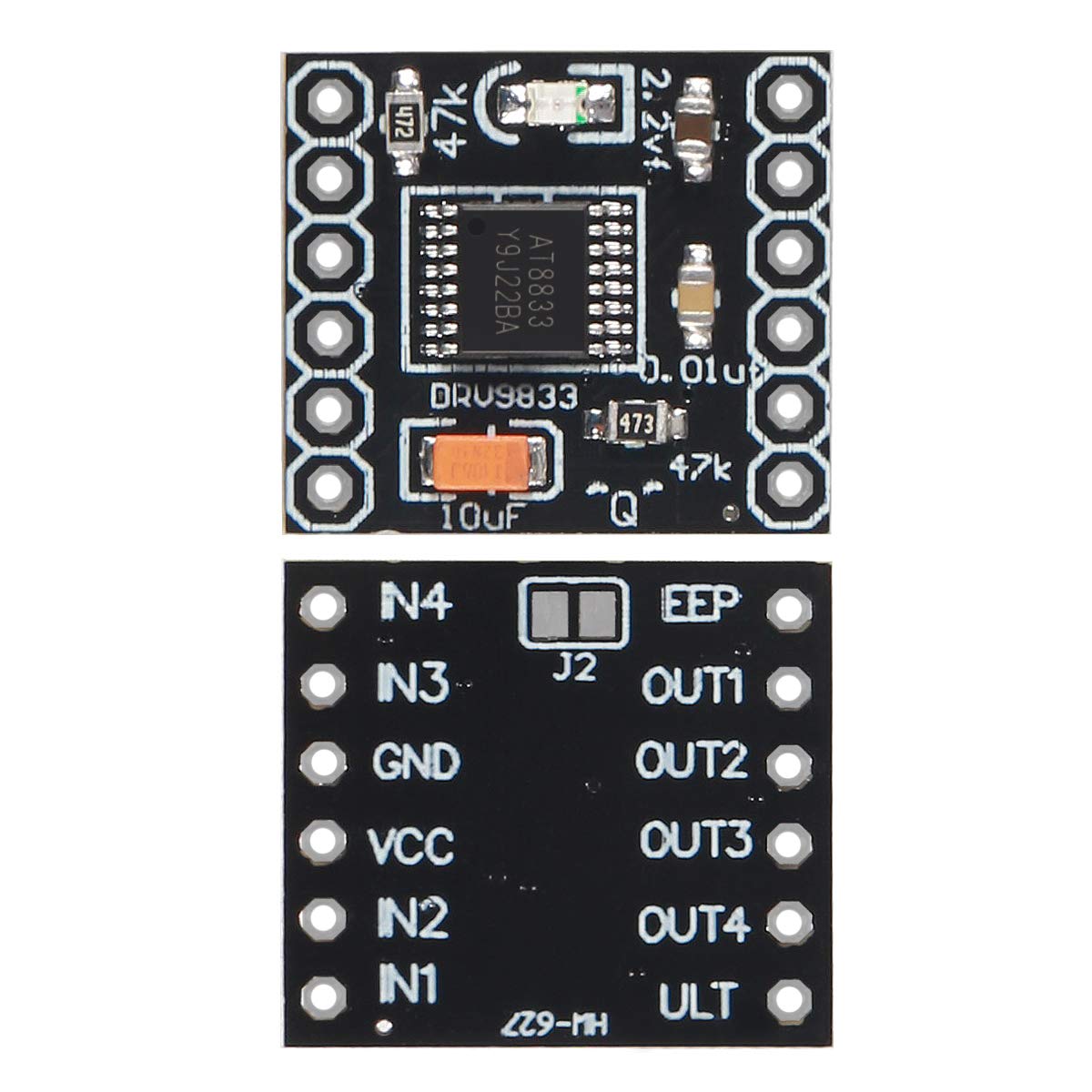 ACEIRMC ACEIRMC 8pcs DRV8833 Motor Drive Module Dual H Bridge DC Gear Motor Driver Controller Board 1.5A - View 2 of 5