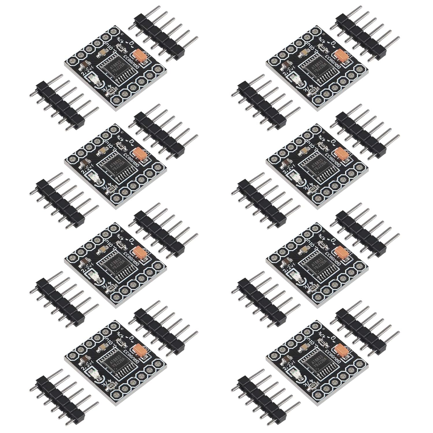 ACEIRMC 8pcs DRV8833 Motor Drive Module Dual H Bridge DC Gear Motor Driver Controller Board 1.5A