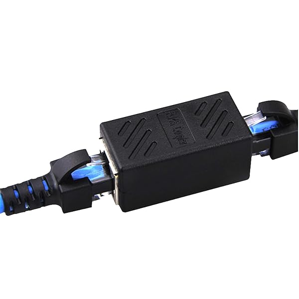 AXLIZER AXLIZER 2PCS RJ11 Inline Coupler - Female to Female Telephone Extension Adapter, Black - View 5 of 7