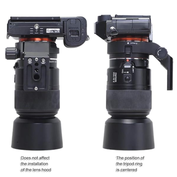 iShoot iShoot 66mm Lens Collar Tripod Mount for Sony LA-EA5 - Arca-Swiss Quick Release & Dovetail Support - View 7 of 10
