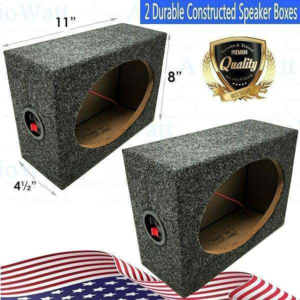 AUDIOTEK Enhance Your Sound: Audiotek 6x9 Inch Car Audio Enclosures - Sturdy MDF Speaker Boxes for Superior Audio Experience - View 6 of 8