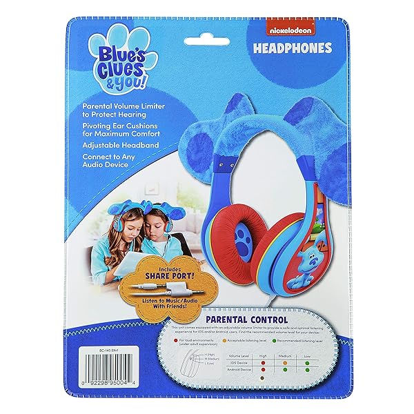 eKids eKids Blues Clues and You Headphones for Kids with Share Port for Easy Listening - View 6 of 6