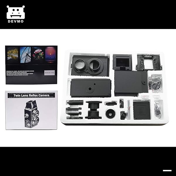 DEVMO DEVMO 2 PCS DIY Lightnes for Classic Retro Holga Lomo Recesky TLR Camera 35mm Film Twin Lens Reflex Kit - View 3 of 10