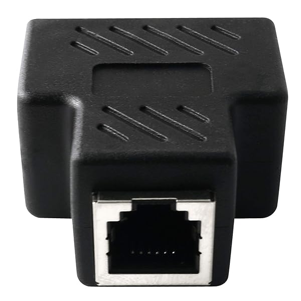 AXLIZER AXLIZER Telephone Splitter 1 to 2 RJ11 6P4C Wall Jack Plug Adapter for Telephone Line Connection - View 3 of 6
